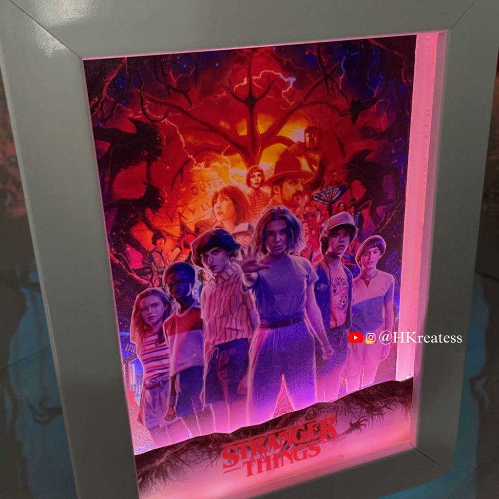 STRANGER THINGS LED ART FRAME